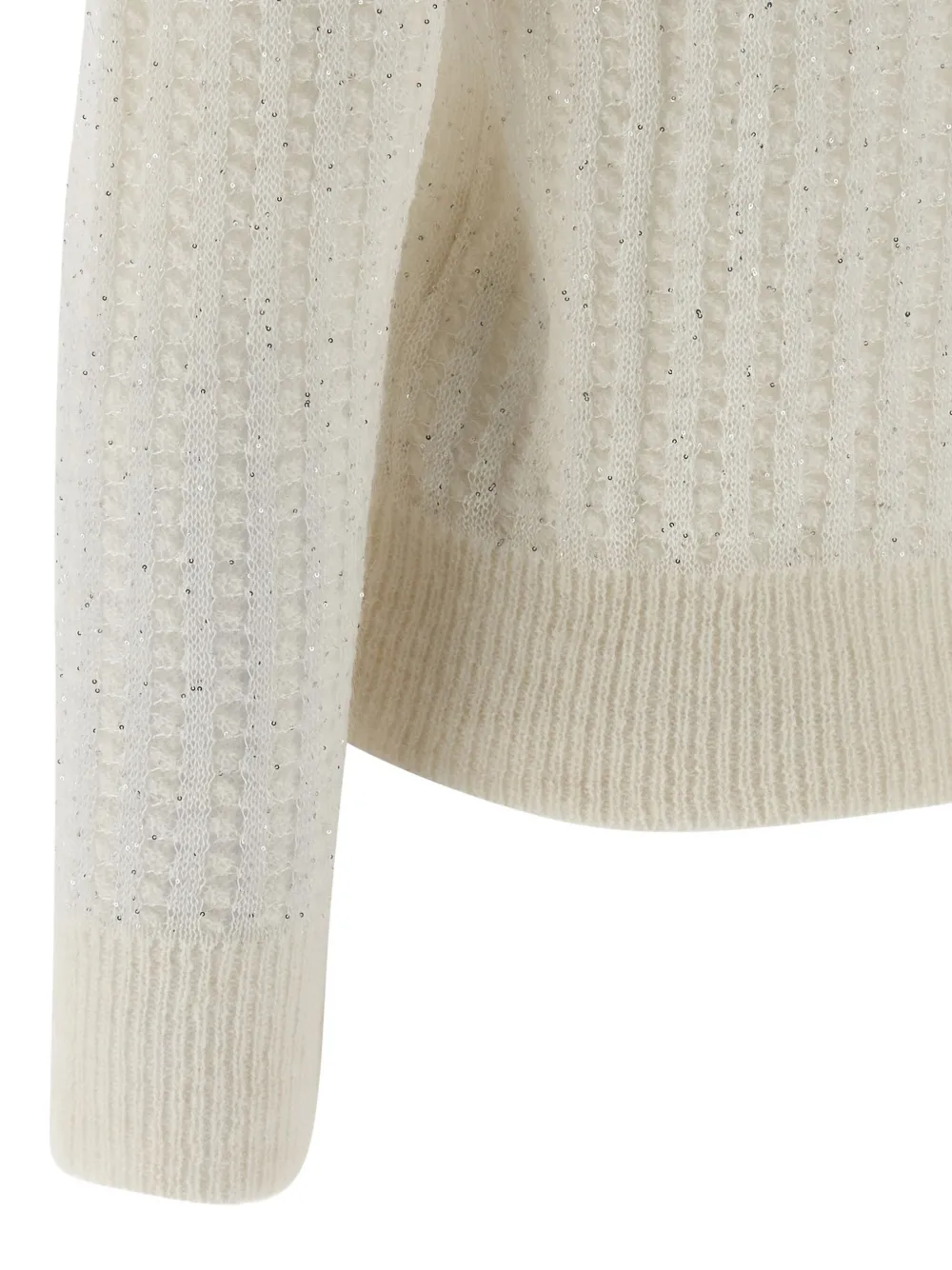 Peserico Tricot Cardigan Sweaters And Cardigans White In White
