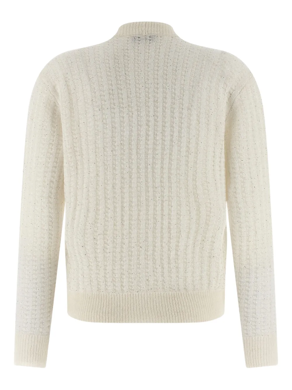 Peserico Tricot Cardigan Sweaters And Cardigans White In White