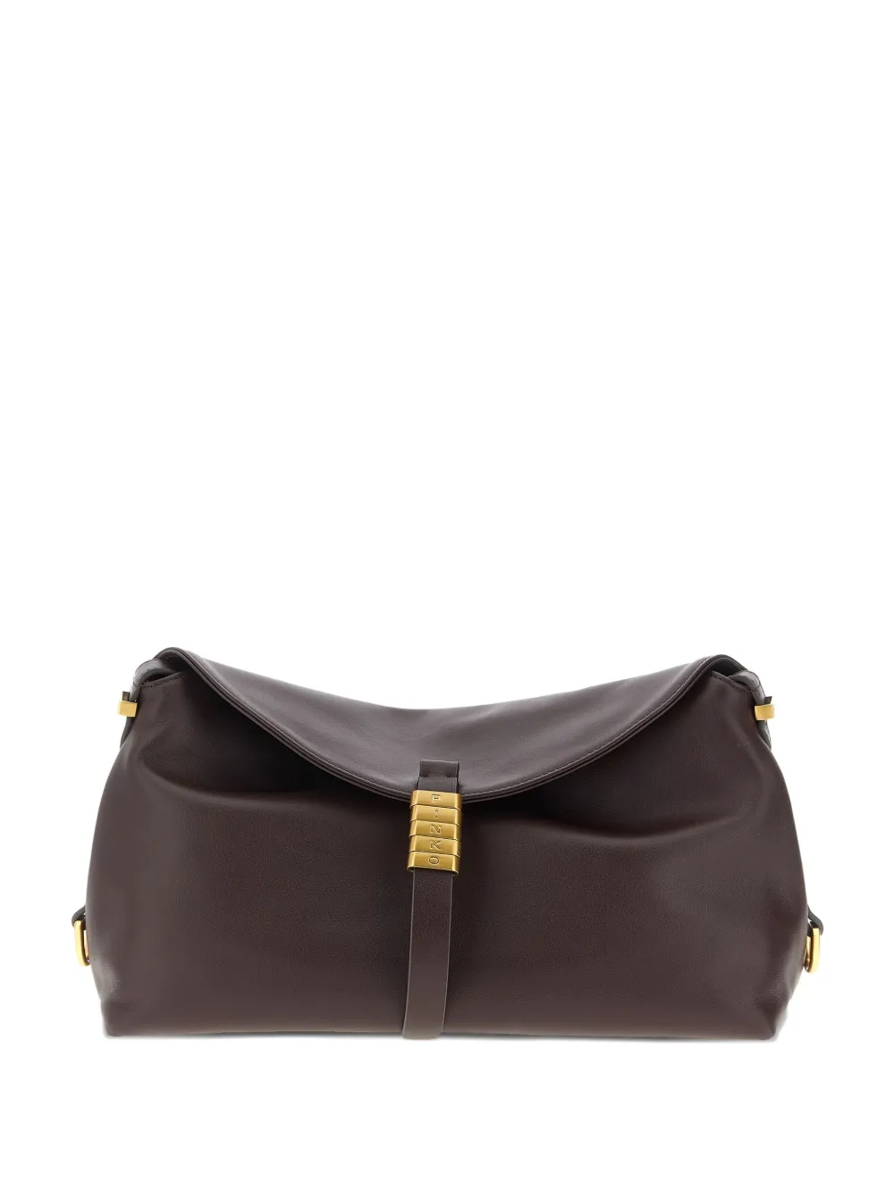 Pinko Classic Saddle Baguette Medium Shoulder Bag In Brown