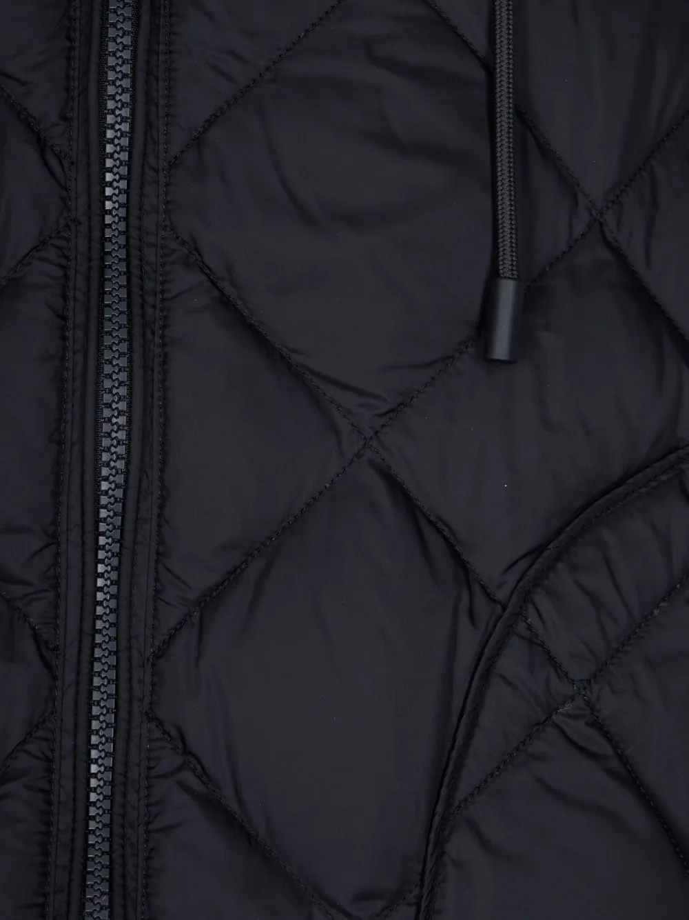 Max Mara Eris gewatteerd jack met capuchon Zwart