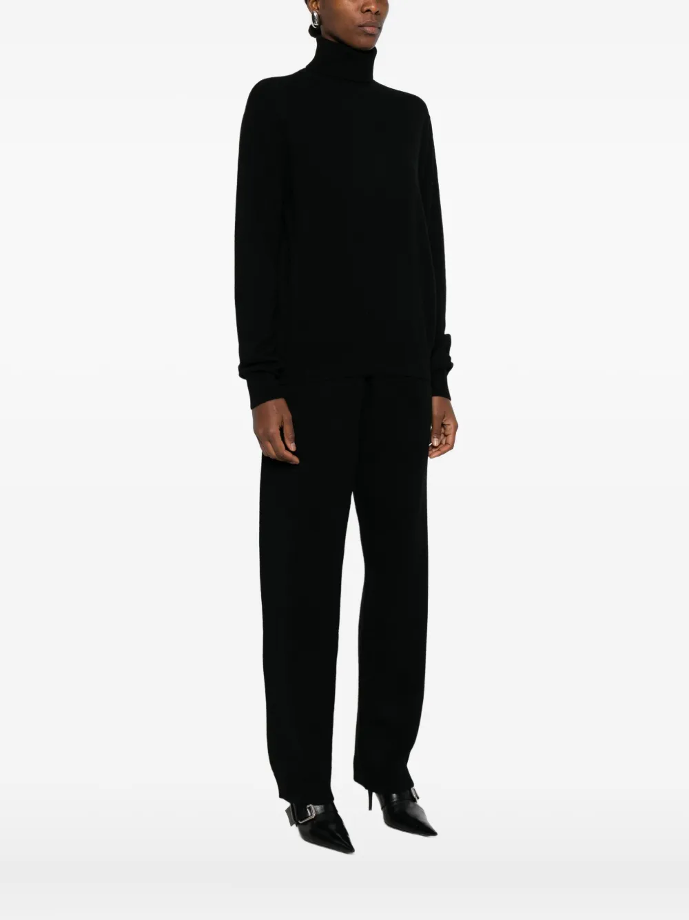 Entire Studios Turtleneck Sweater In Black