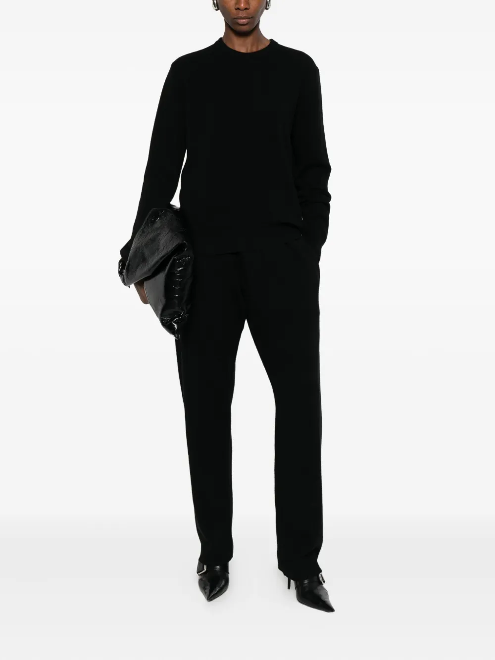 Entire Studios Crew-neck Sweater In Black