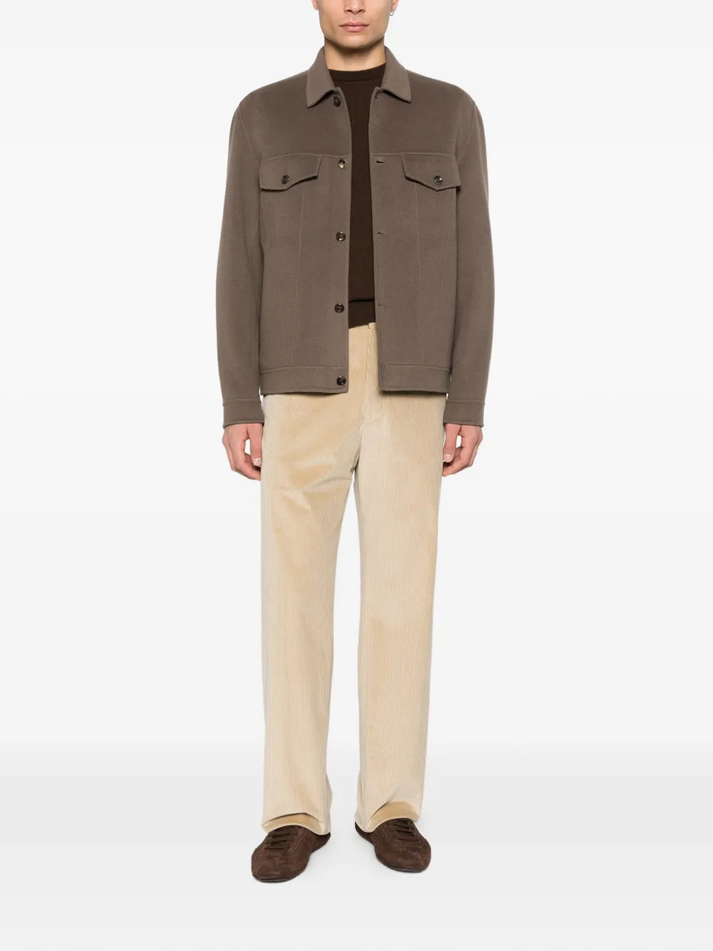 Tagliatore Corduroy trousers - Beige