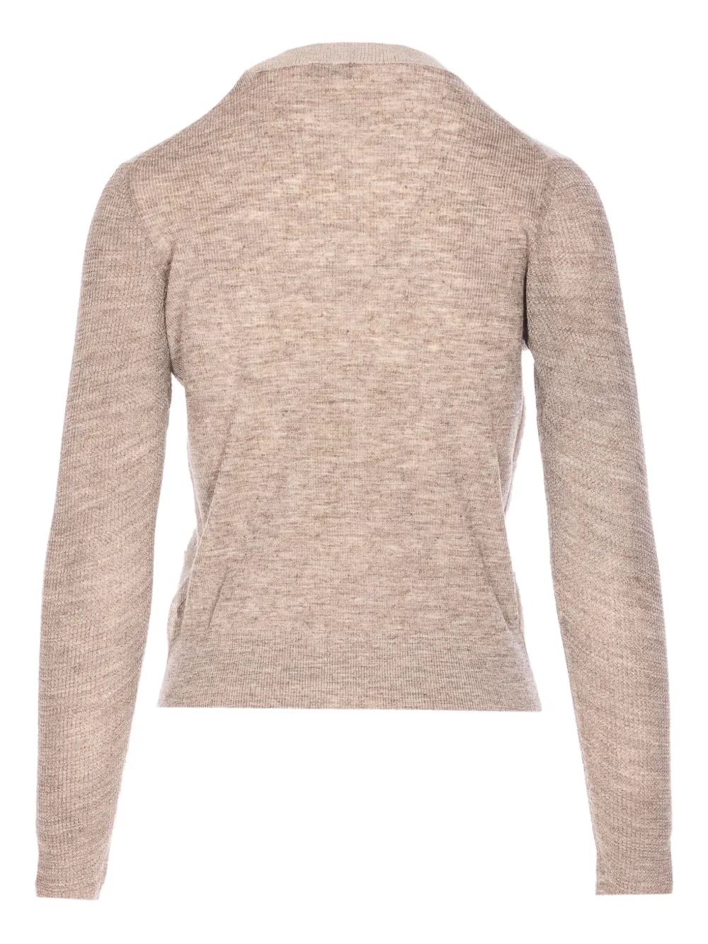 Burberry Sweater met geborduurd logo Beige