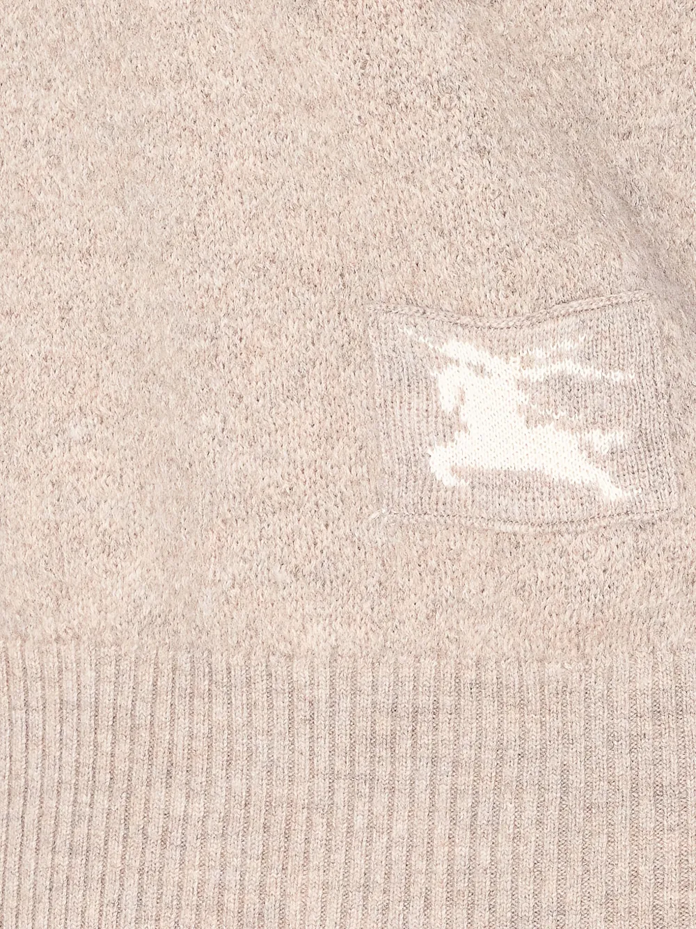 Burberry Sweater met geborduurd logo Beige