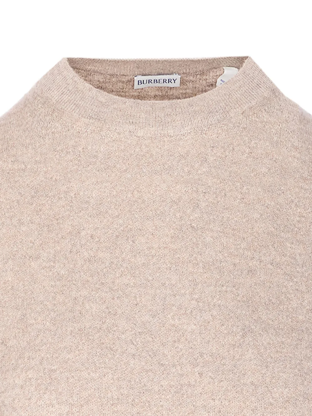 Burberry Sweater met geborduurd logo Beige