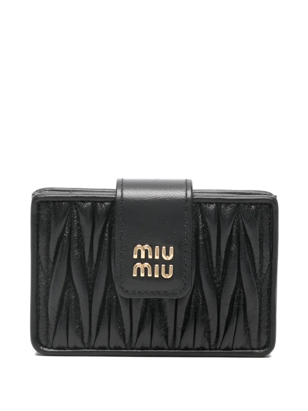 Miu Miu matelassé wallet - Nero