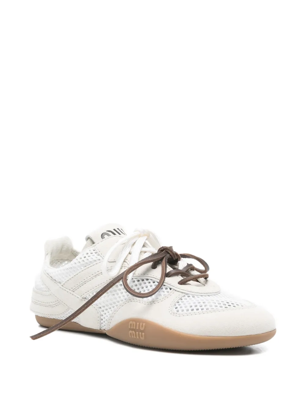 Miu Sneakers met mesh vlak Wit
