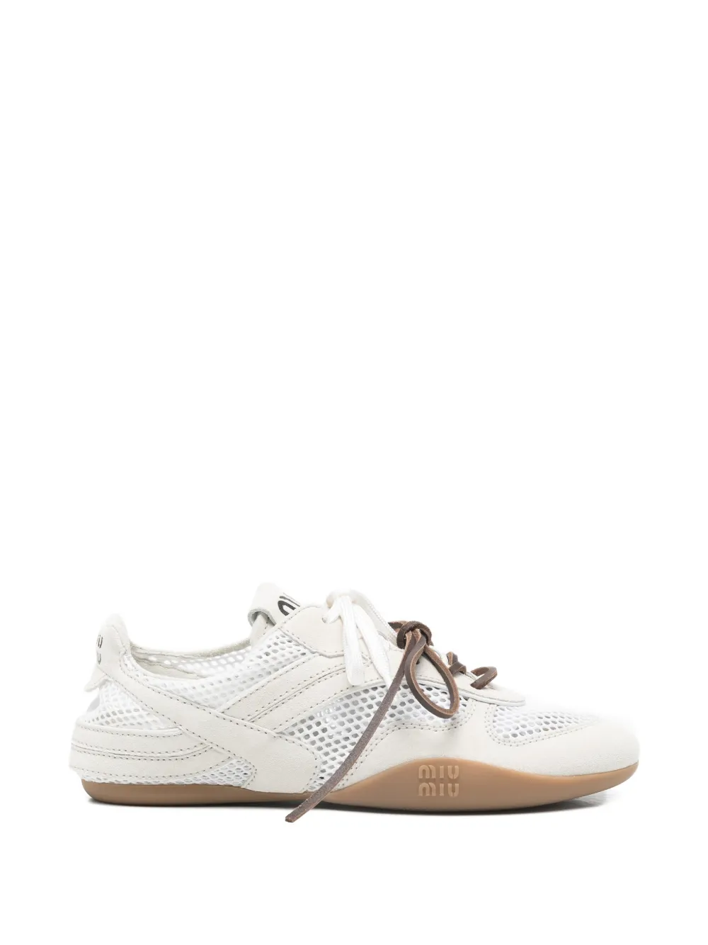 Miu Sneakers met mesh vlak Wit