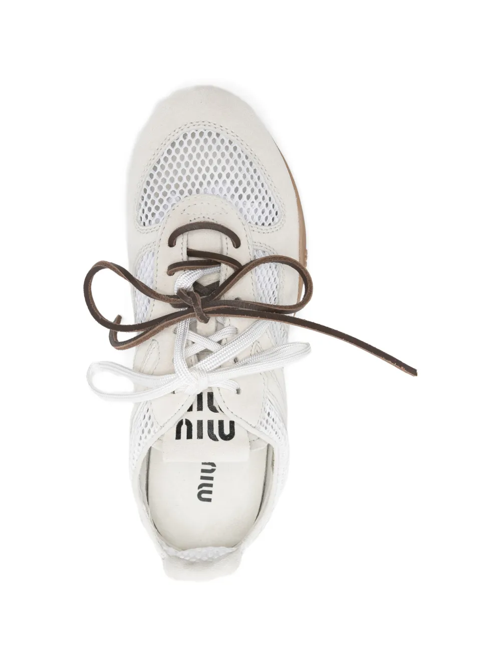 Miu Sneakers met mesh vlak Wit