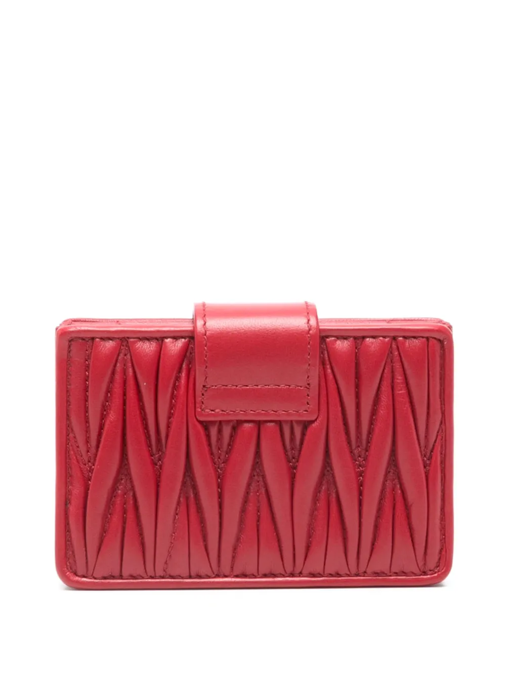 Miu Miu matelass&eacute; wallet - Rood