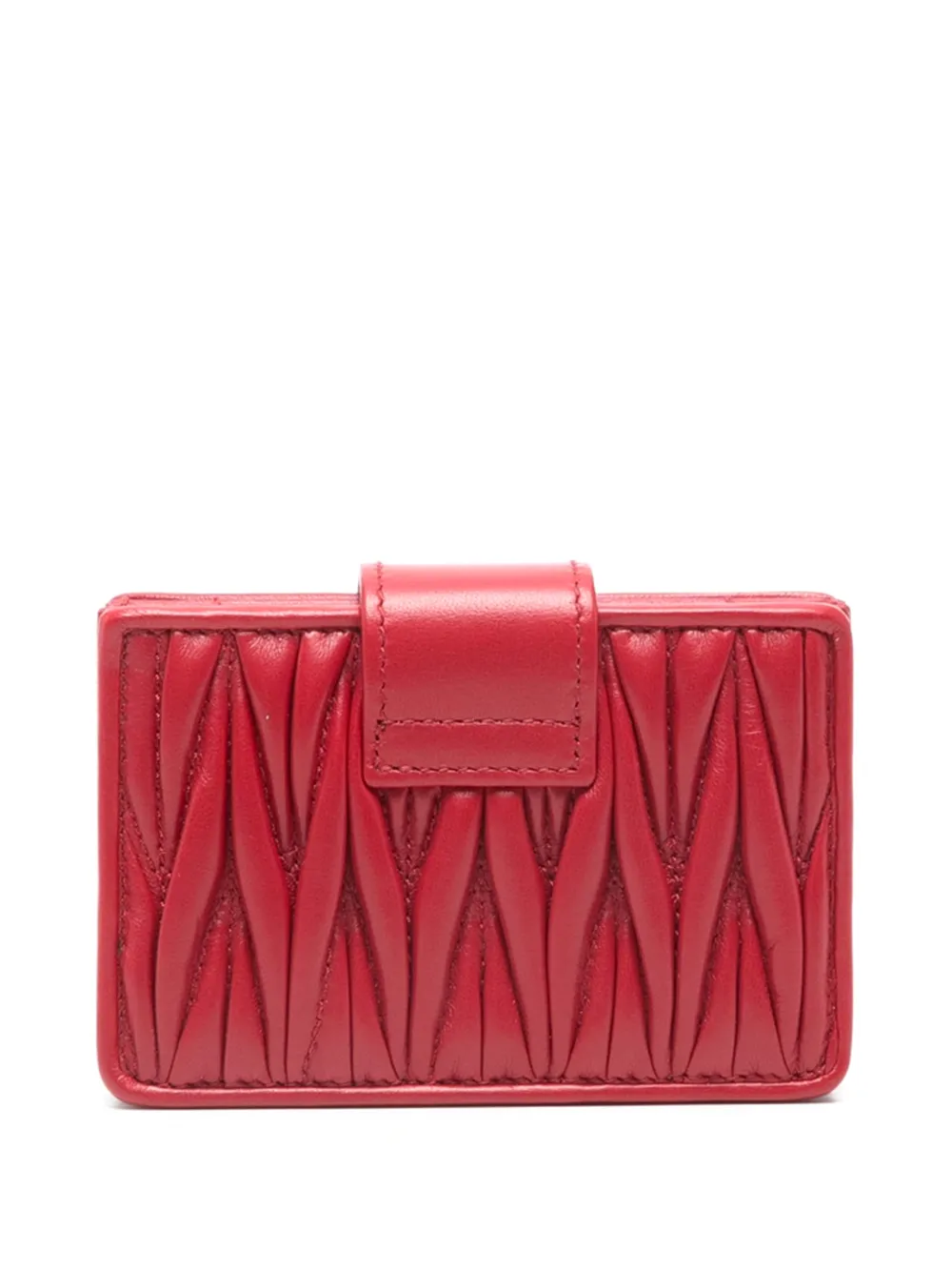 Miu Matelassé portemonnee Rood