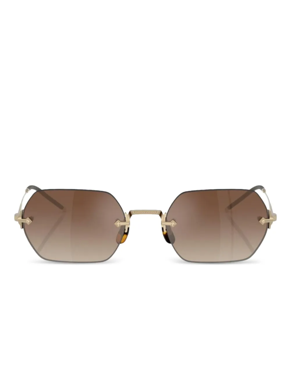 Oliver Peoples Occhiali da sole geometrici TK-13 - Marrone