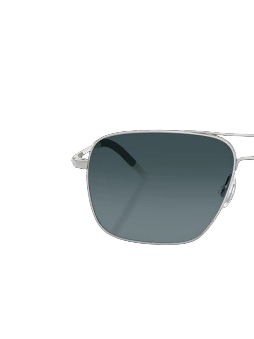 Oliver Peoples Zonnebril met piloten montuur - Zilver