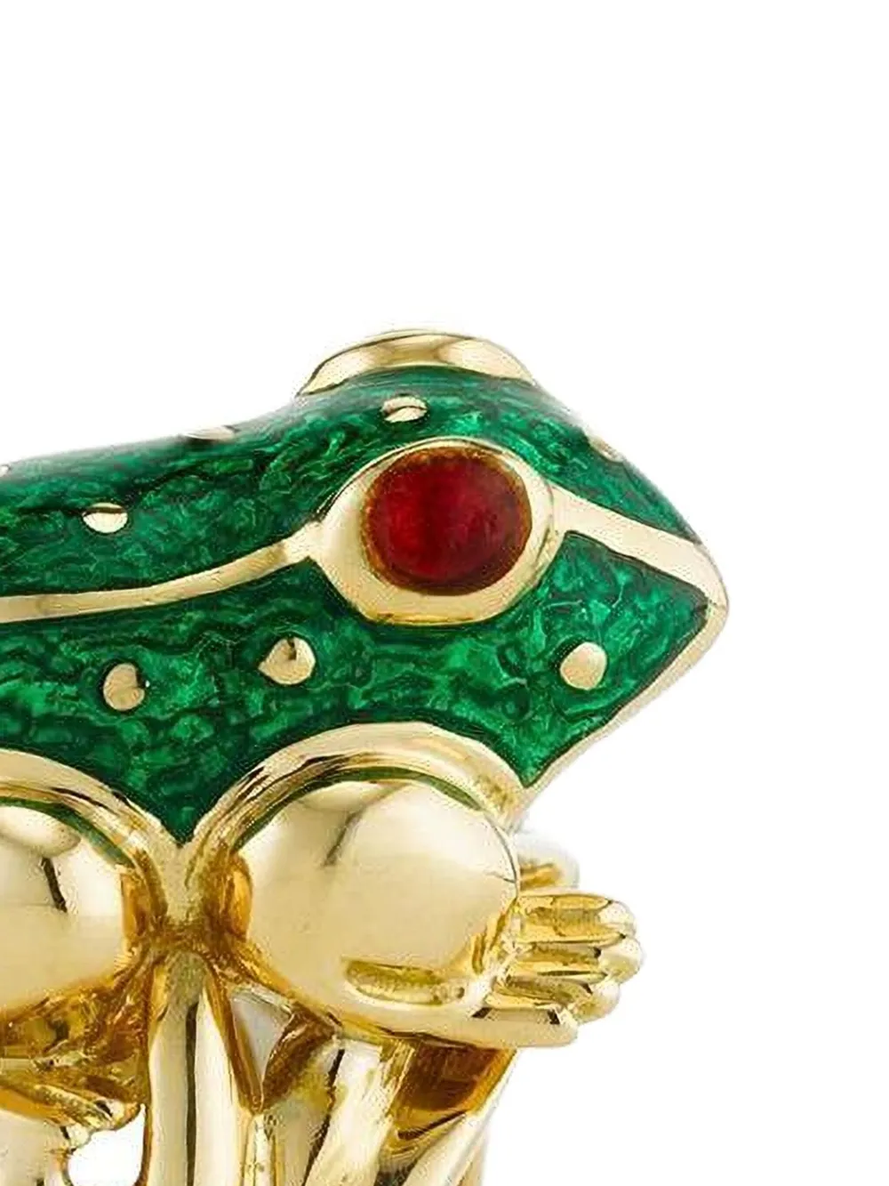 David Webb 18K yellow gold Frog ruby ring | Image 2