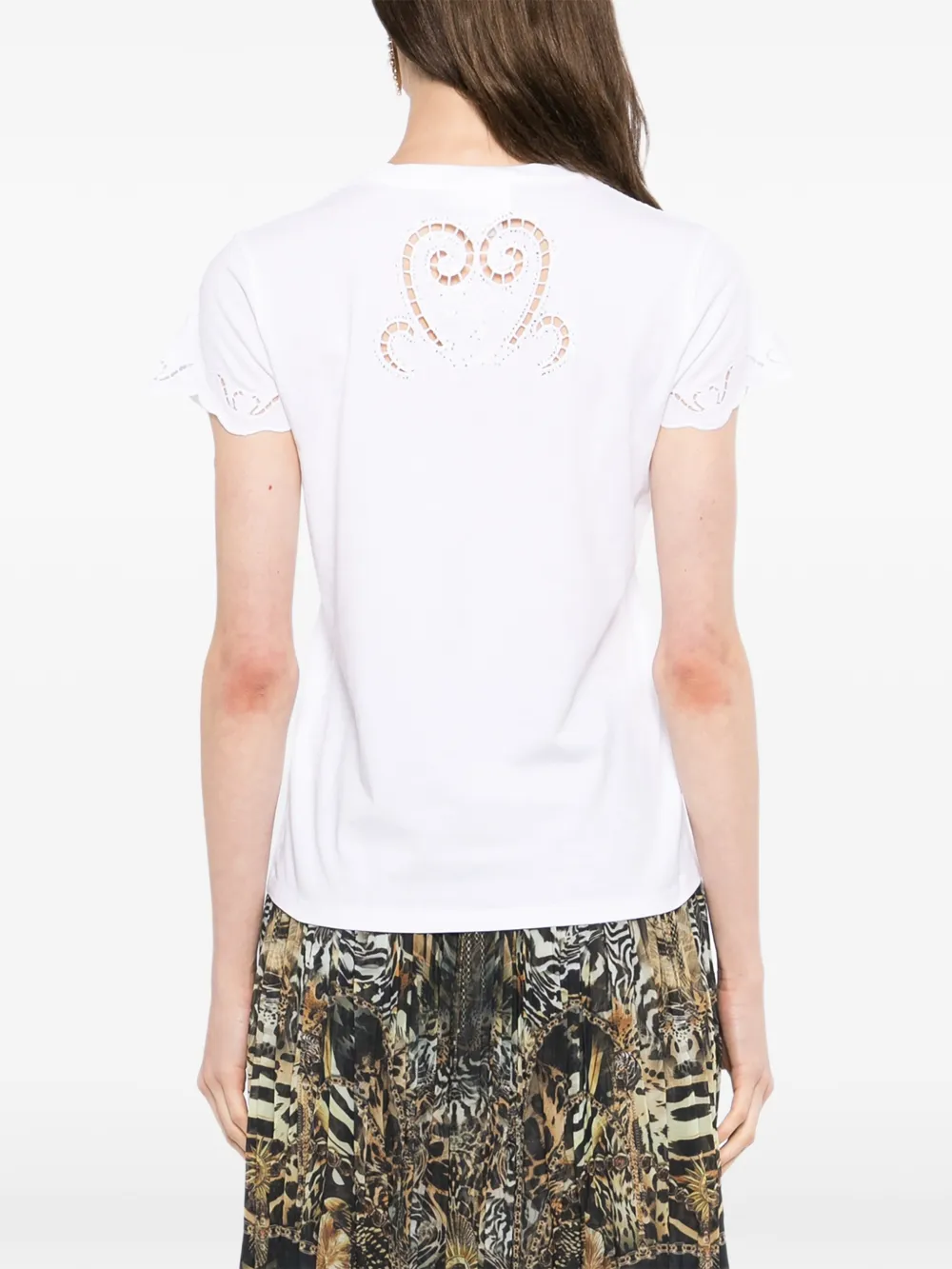 Camilla All About That Lace slim-fit T-shirt Wit