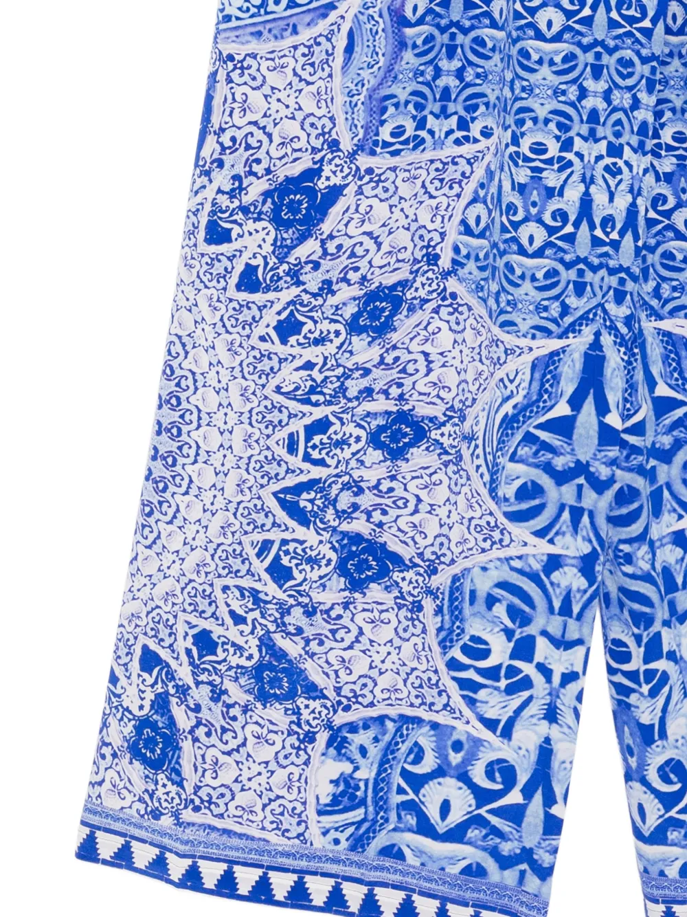 Camilla Broek met monogramprint Blauw