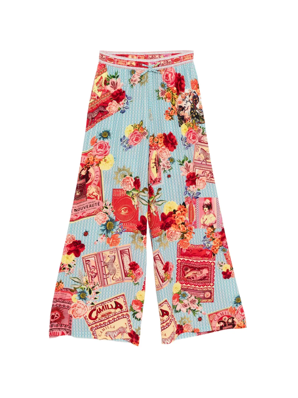Camilla Paper & Curious Capers trousers - Blu