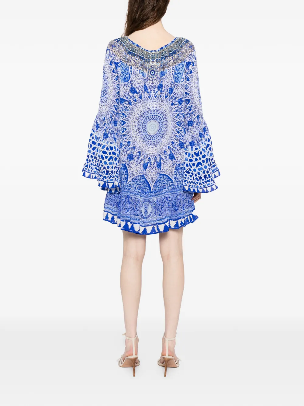 Camilla frill dress - Blu