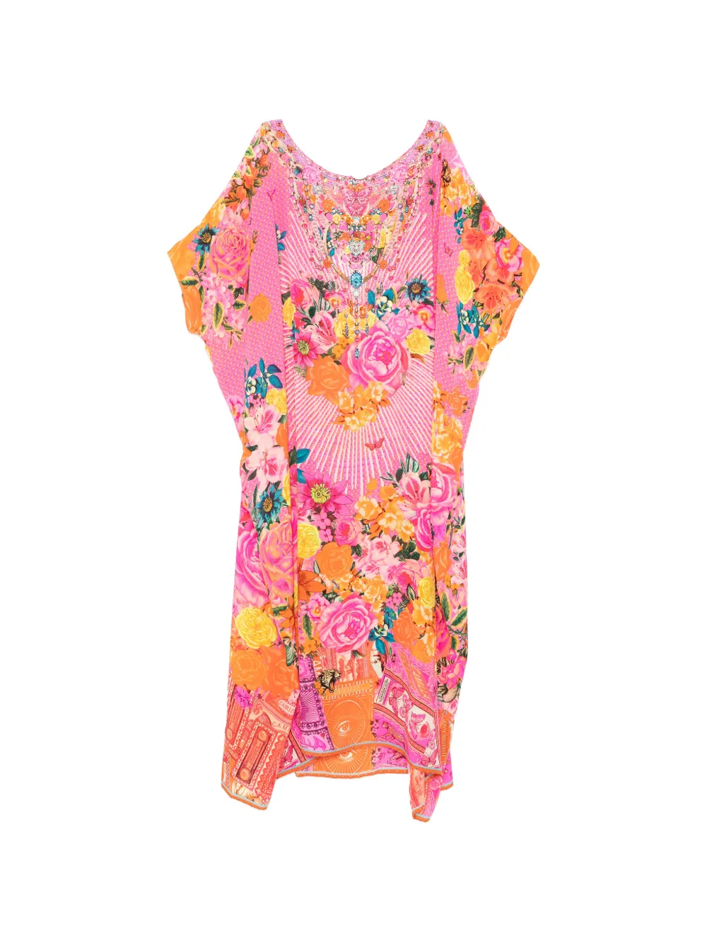 Camilla Illustration Nation maxi dress - Rosa