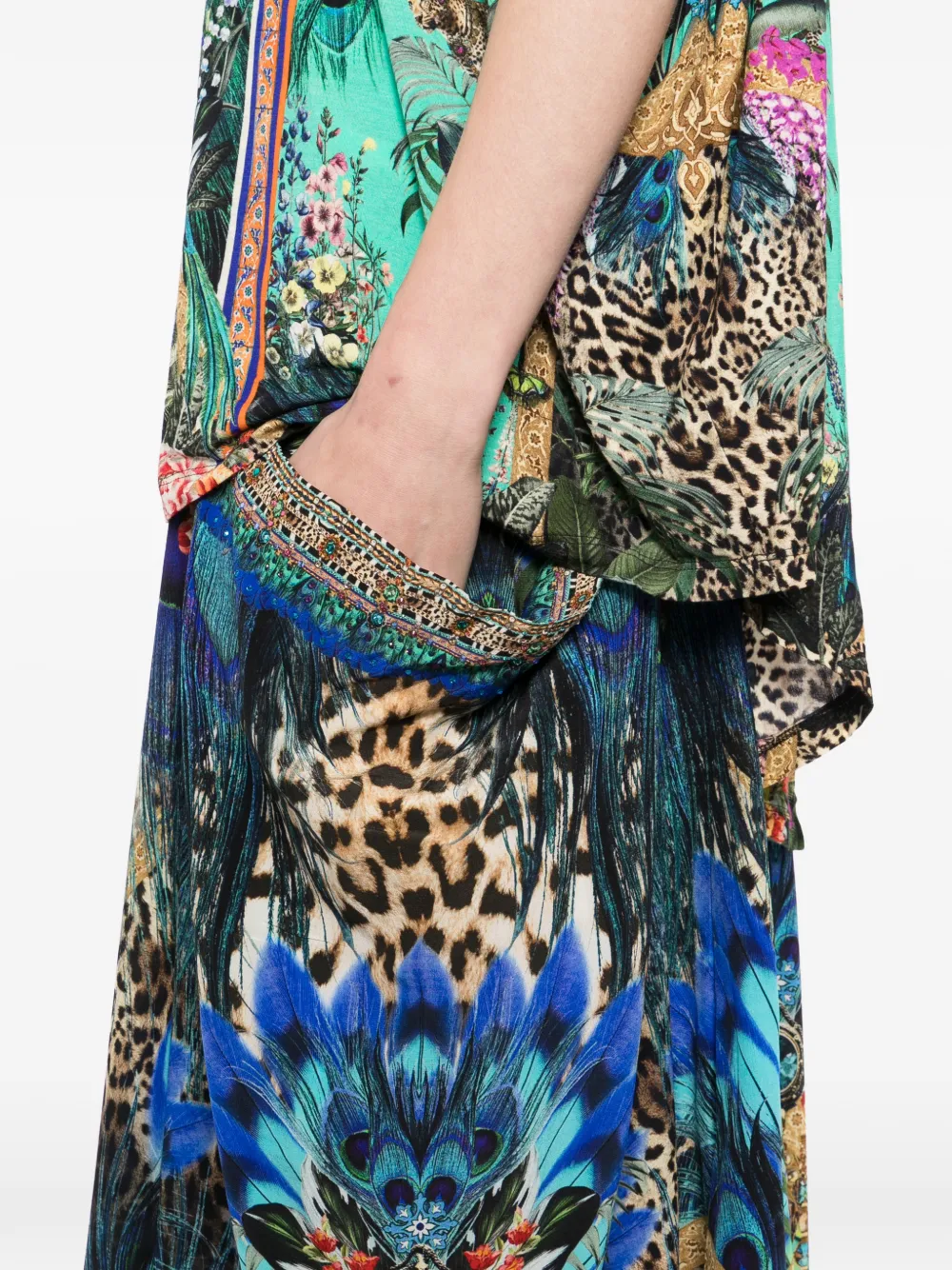 Camilla Alchemy rok met zak Groen