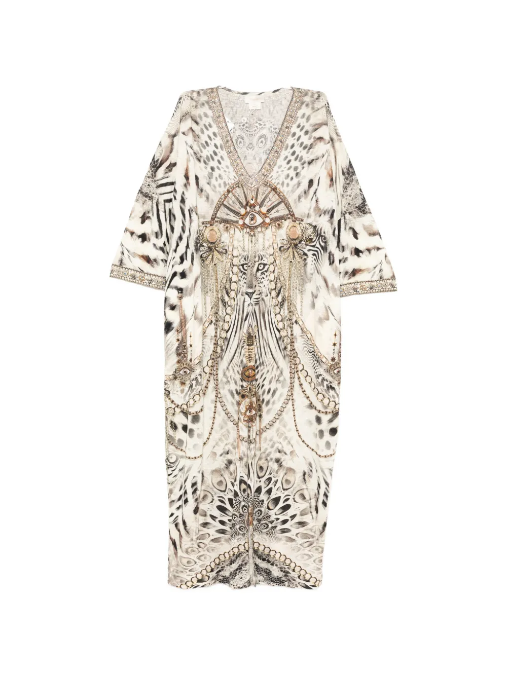 Camilla Lady Lionheart maxi dress - Toni neutri
