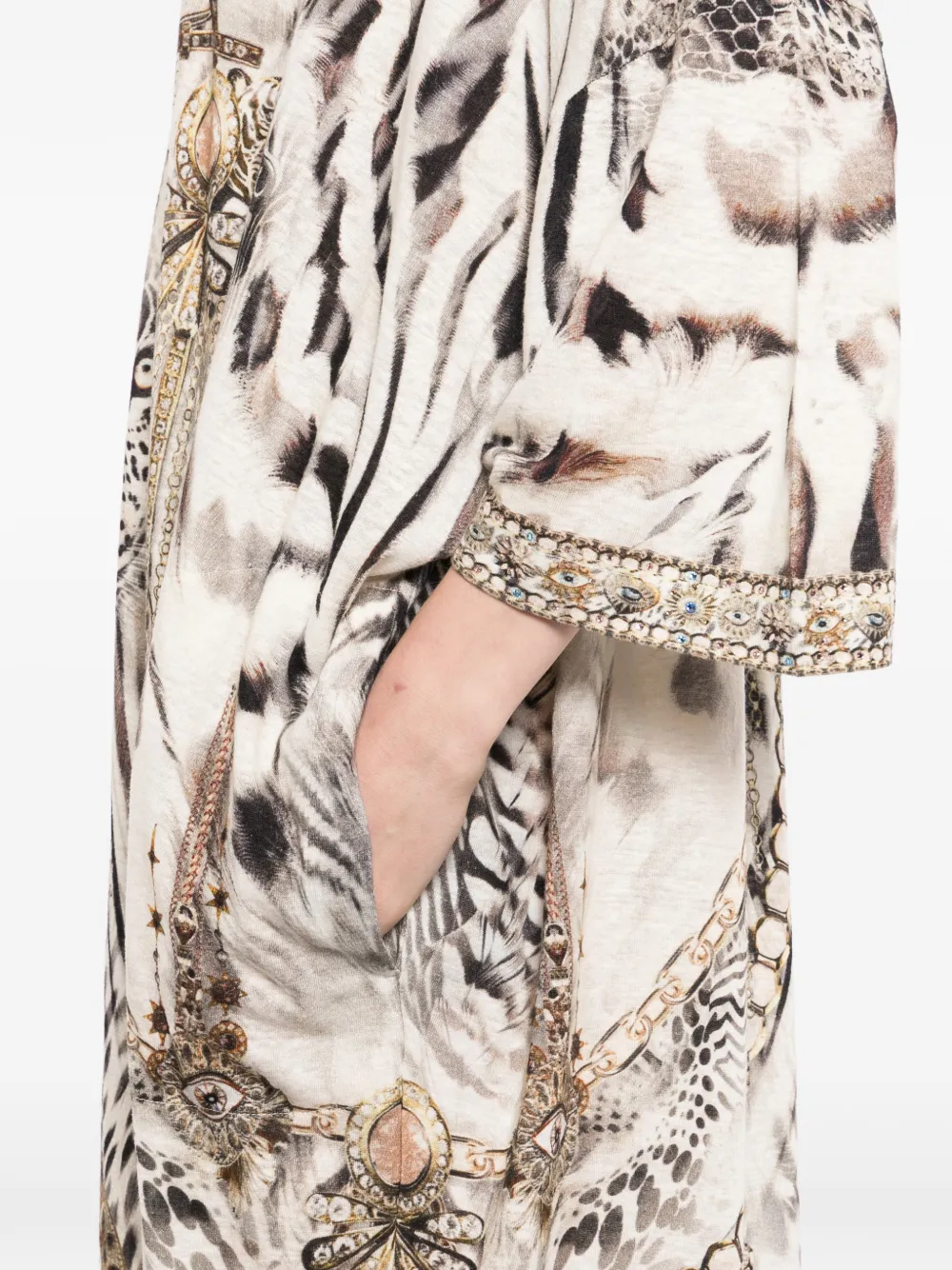 Camilla Lady Lionheart maxi-jurk Beige