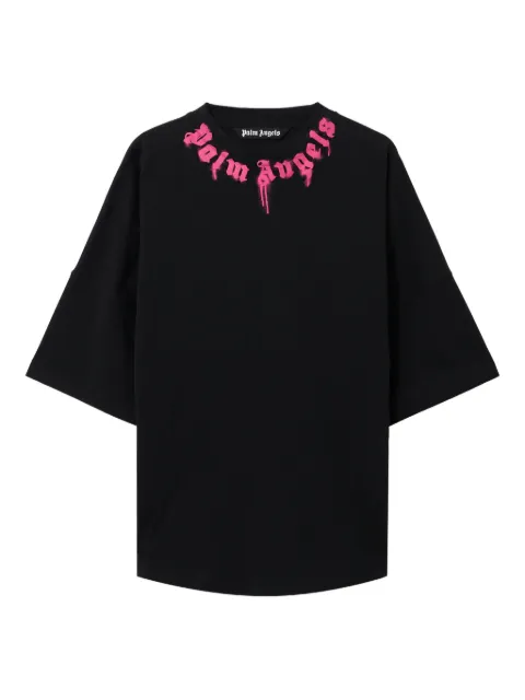 Palm Angels playera con logo curvo