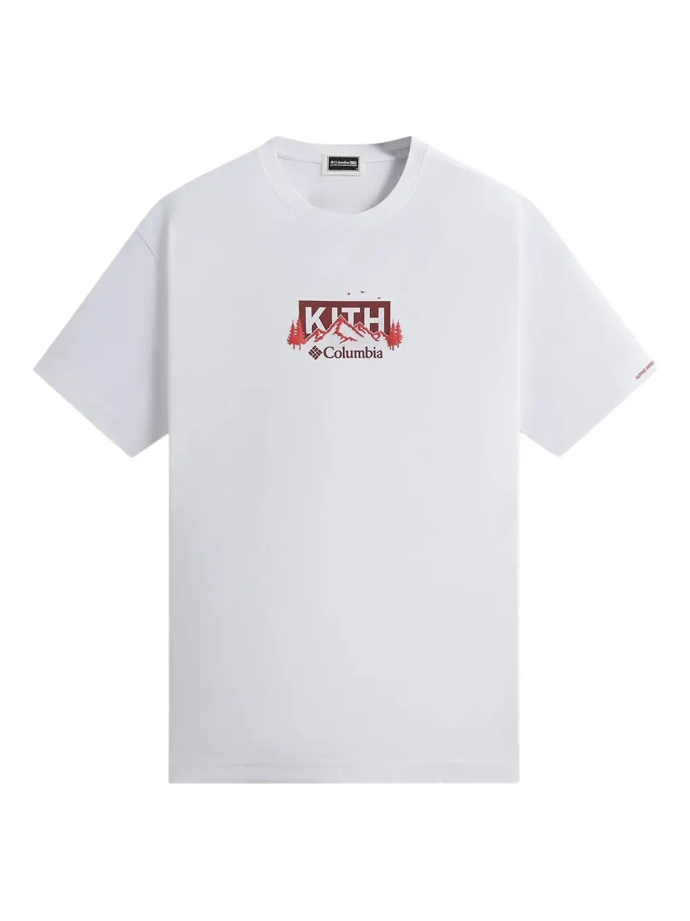 Kith X Columbia Landscape Logo-tee T-shirt In Blue