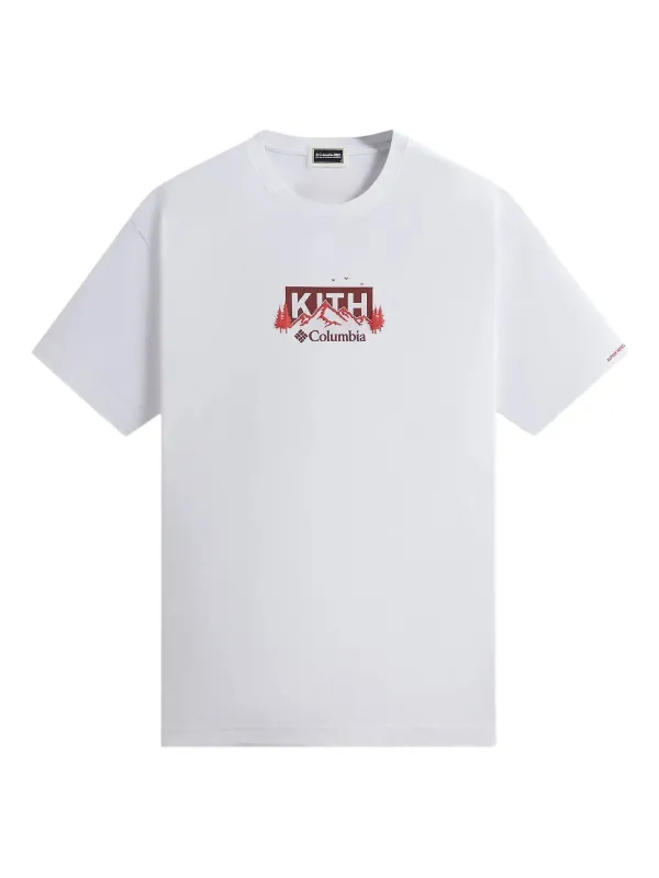 KITH x Columbia Landscape logo-tee T-shirt White FARFETCH TH