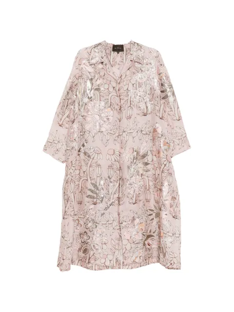 Biyan floral-print coat