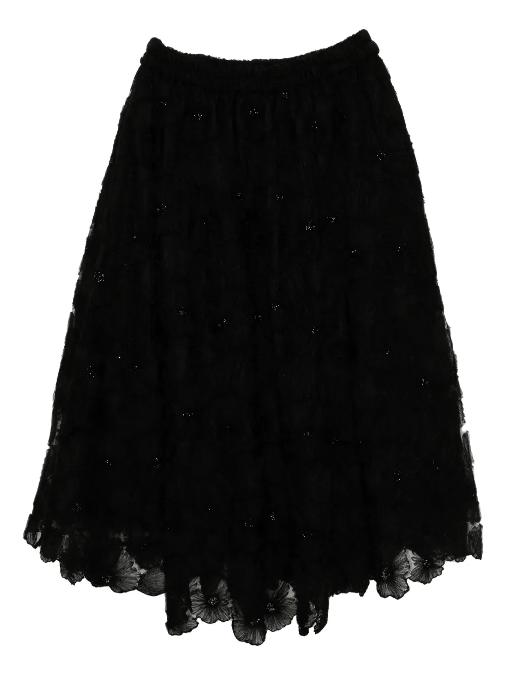Biyan falda midi fruncida | negro | Image 1