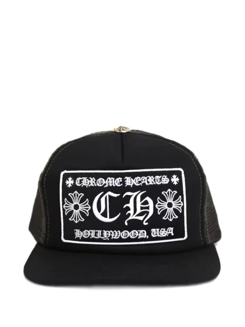 Chrome Hearts logo-embroidery baseball cap