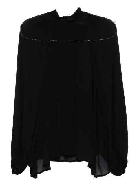 Isabelle Blanche semi-sheer blouse