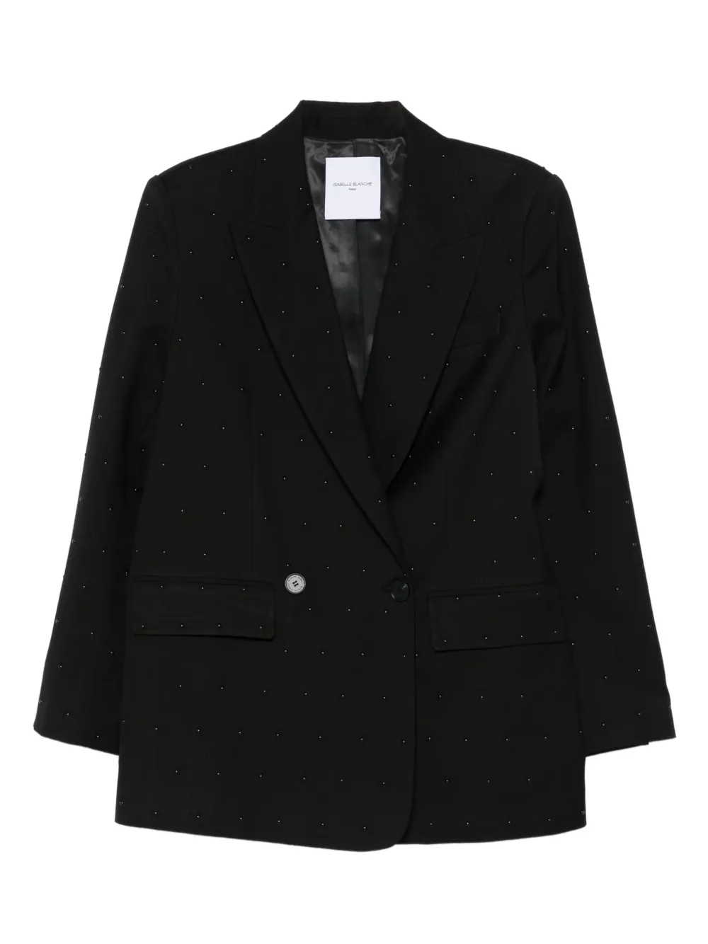 Isabelle Blanche Blazer com aplicações | Preto | Image 1