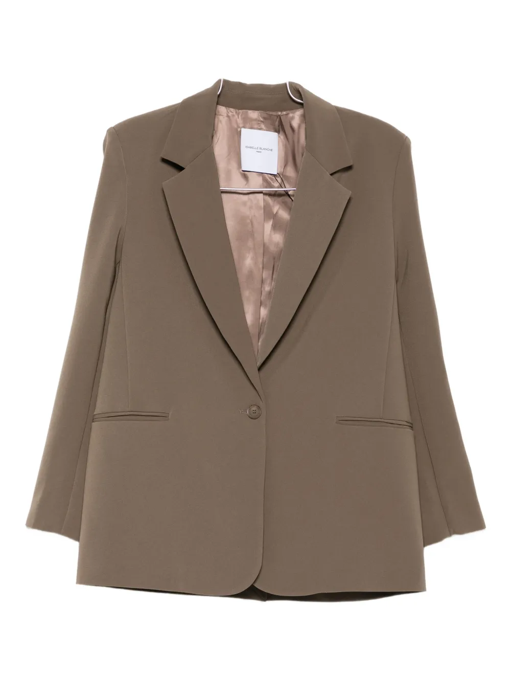 Isabelle Blanche Single-breasted Blazer In Brown