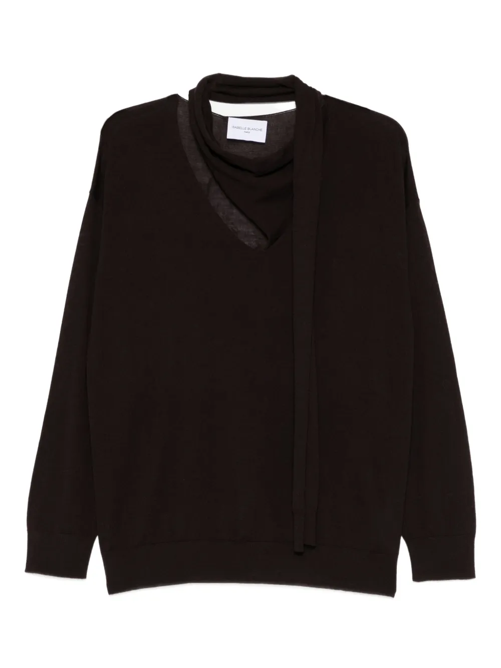 Isabelle Blanche Maglione con scollo a V | marrone | Image 1