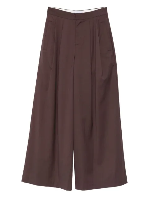 Isabelle Blanche pleat-detail trousers