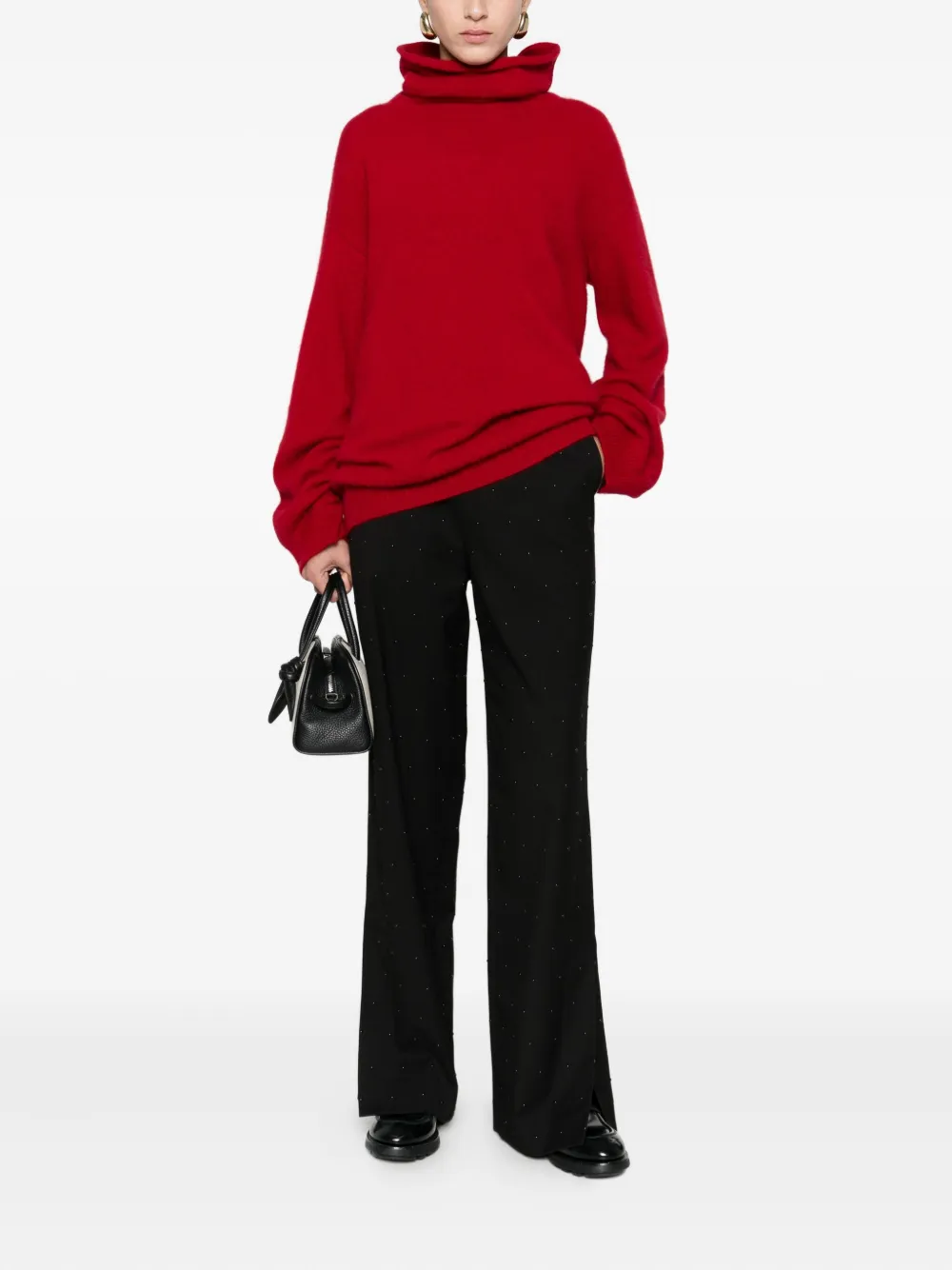 Isabelle Blanche rhinestone-embellished trousers - Zwart