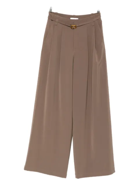 Isabelle Blanche belted pleated trousers