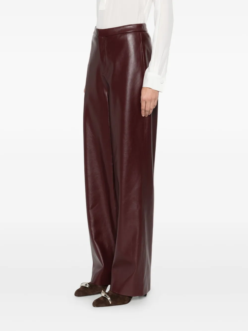 Isabelle Blanche High waist broek Rood