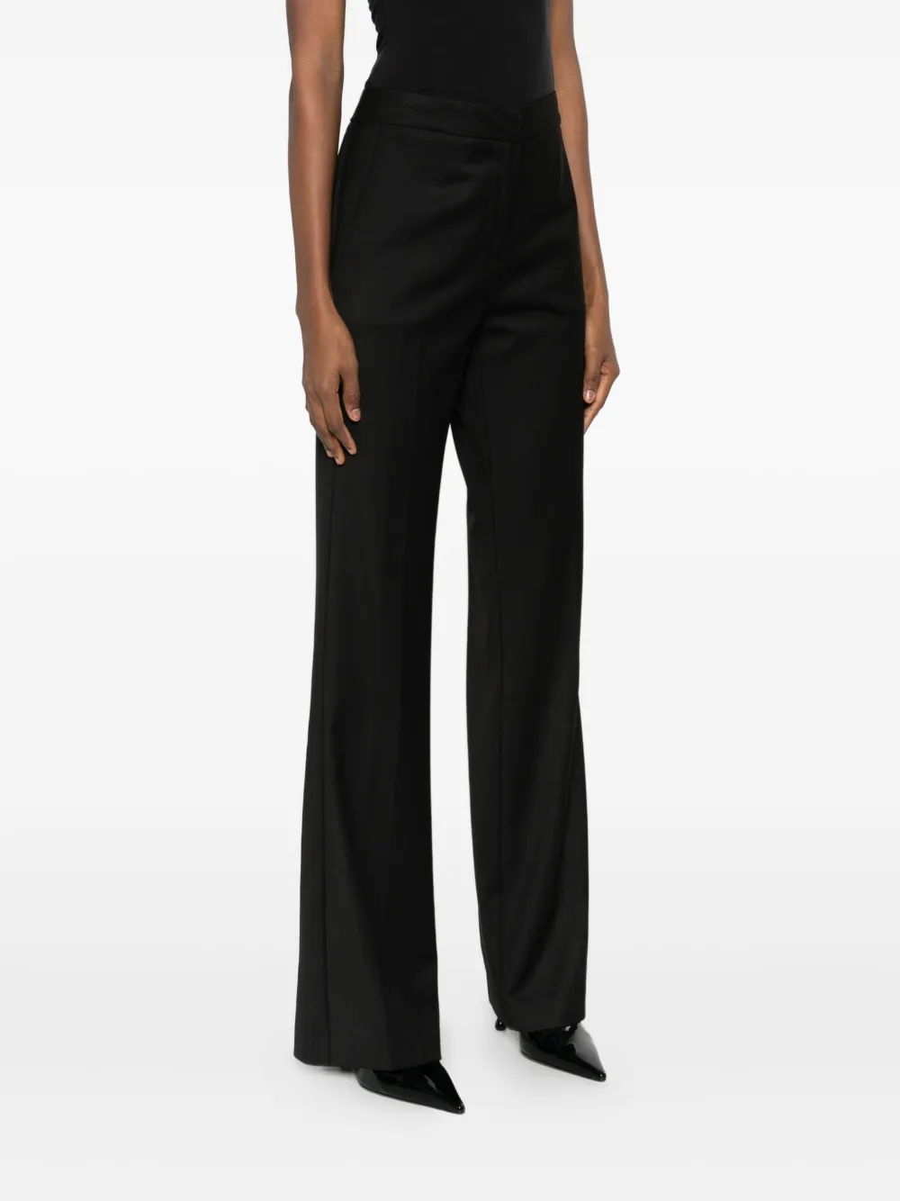 Mar De Margaritas Straight-leg Trousers In Black