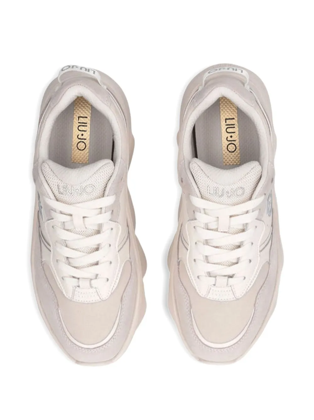 LIU JO 60 mm Steffy 01 sneakers met logo Beige