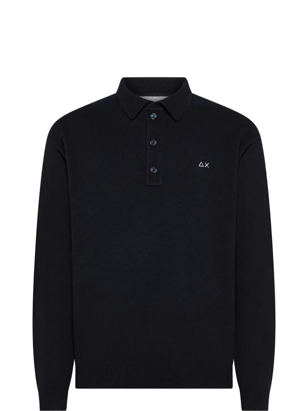 Sun68 logo-embroidered polo shirt - Zwart