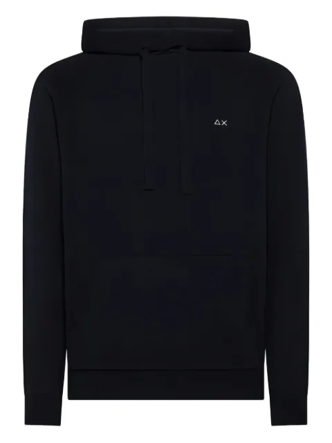 Sun68 logo-embroidered hoodie