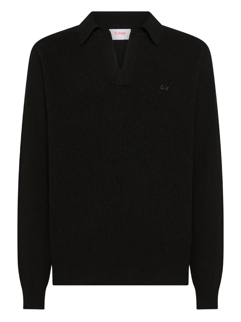 Sun68 logo-embroidered sweater | Black | Image 1