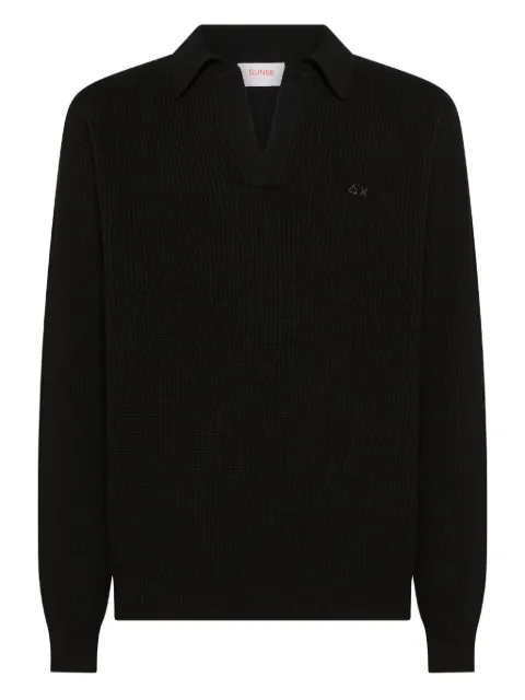 Sun68 suéter con logo bordado