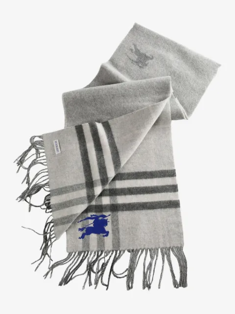 Burberry reversible EDK Check cashmere scarf