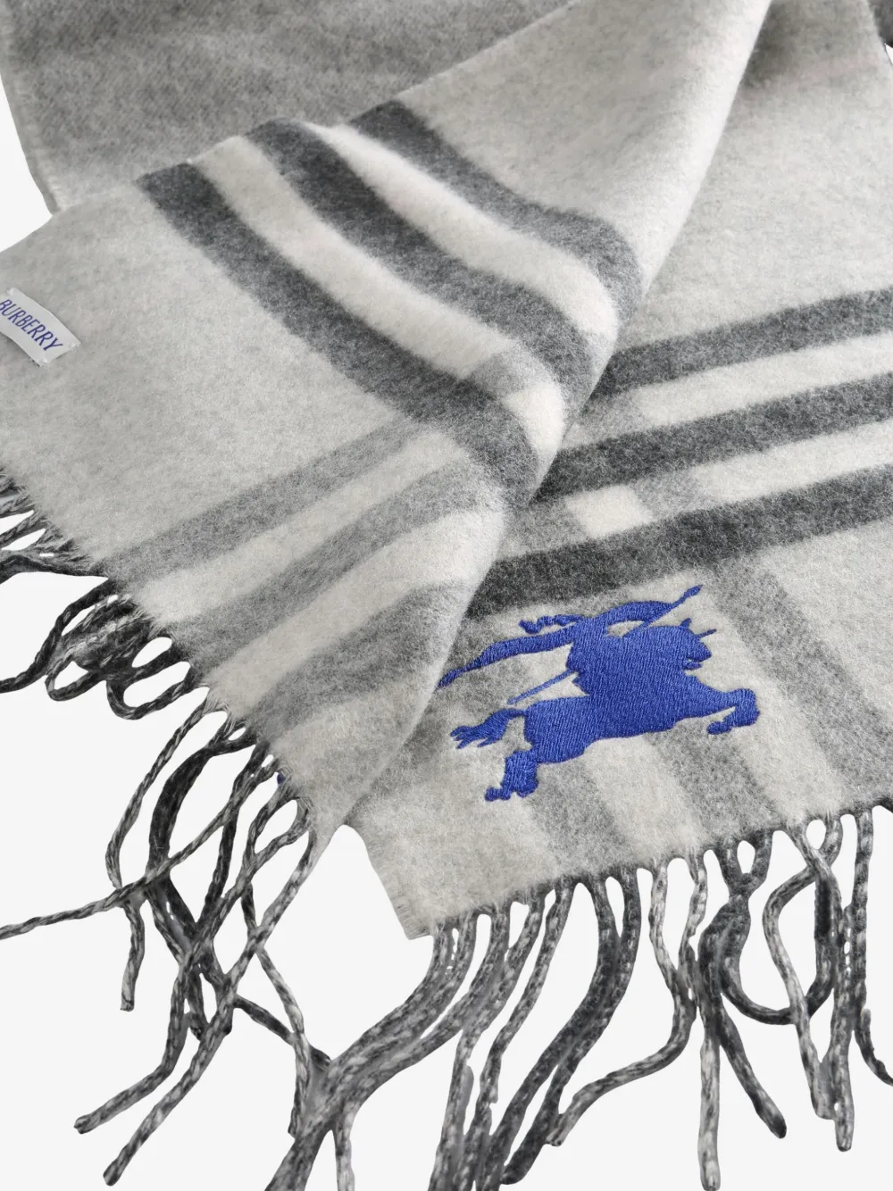 Burberry Geruite sjaal Grijs