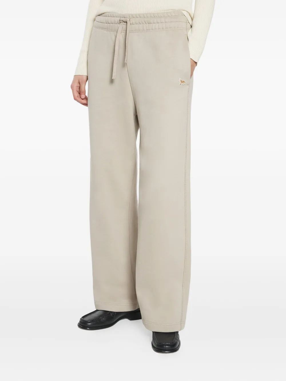 Maison Kitsuné Drawstring-detail Track Pants In Neutral